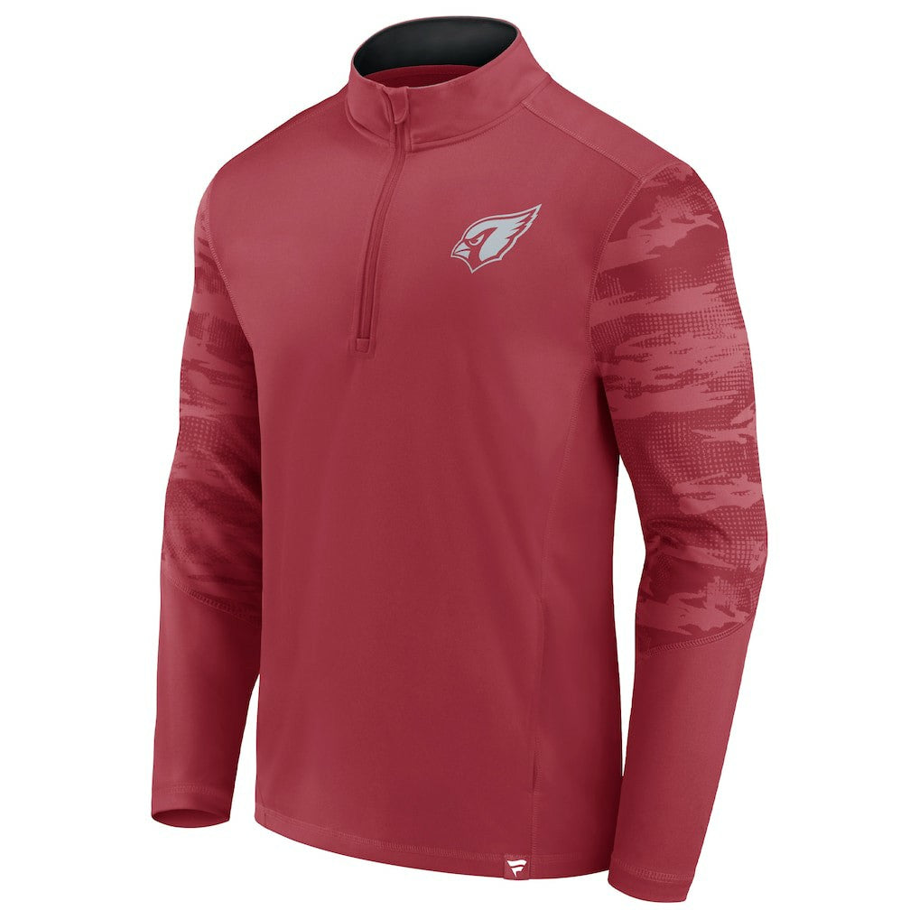 Arizona Cardinals Ringer Quarter-Zip Jacket - Cardinal outlet