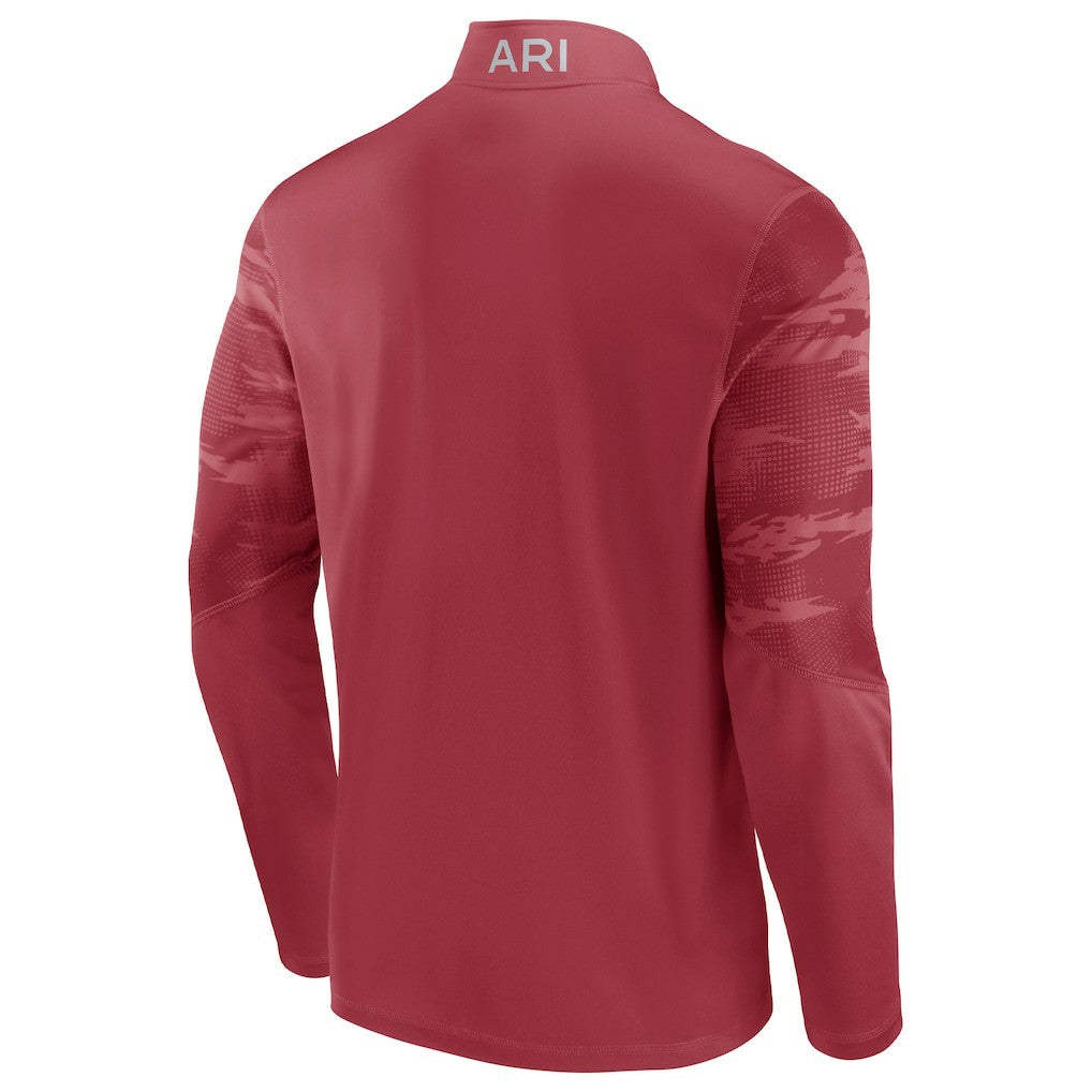 Arizona Cardinals Ringer Quarter-Zip Jacket - Cardinal outlet