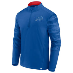 Buffalo Bills Ringer Quarter-Zip Jacket - Royal/Red outlet