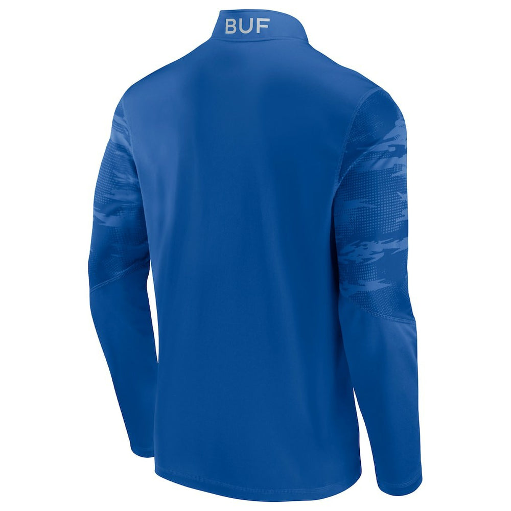 Buffalo Bills Ringer Quarter-Zip Jacket - Royal/Red outlet