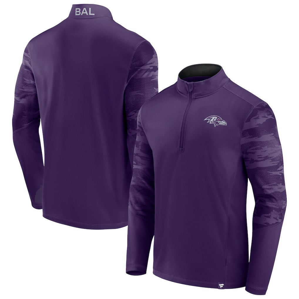 Baltimore Ravens Ringer Quarter-Zip Jacket - Purple online