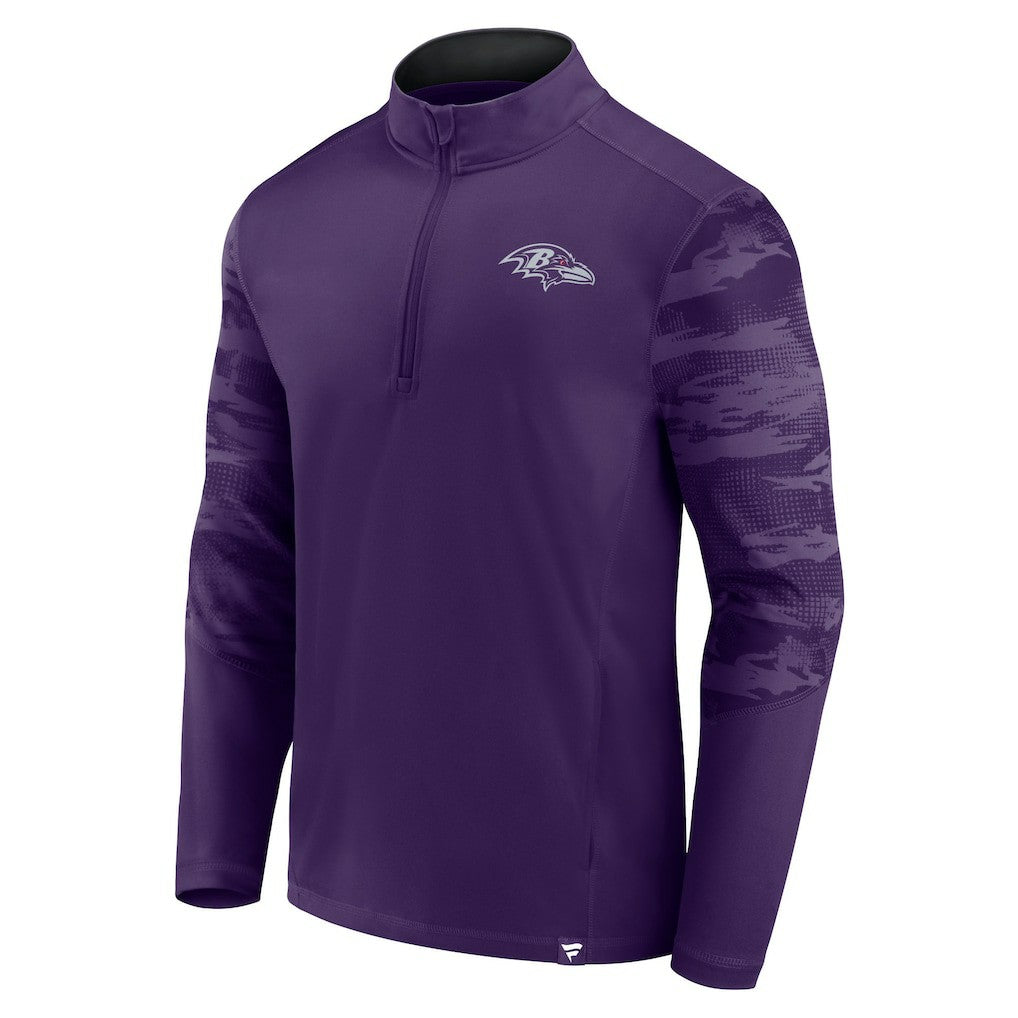 Baltimore Ravens Ringer Quarter-Zip Jacket - Purple online