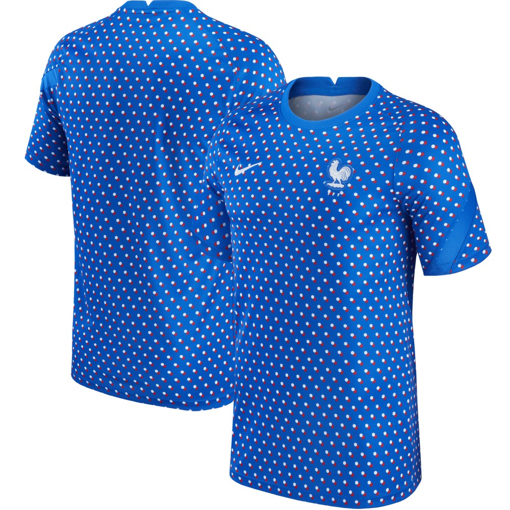 France Women's National Team 2021/22 Pre-Match Top - Blue sale