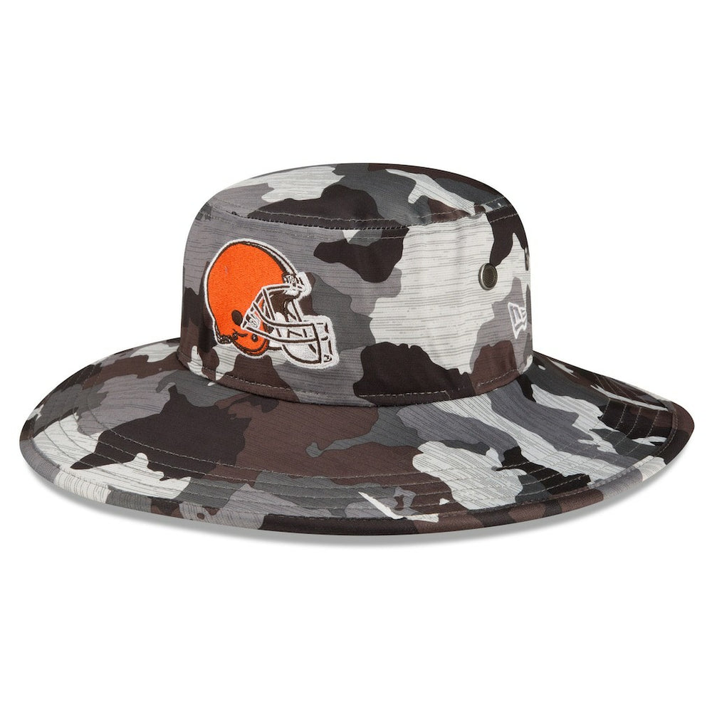 Cleveland Browns New Era 2022 NFL Training Camp Panama Bucket Hat - Camo on sale