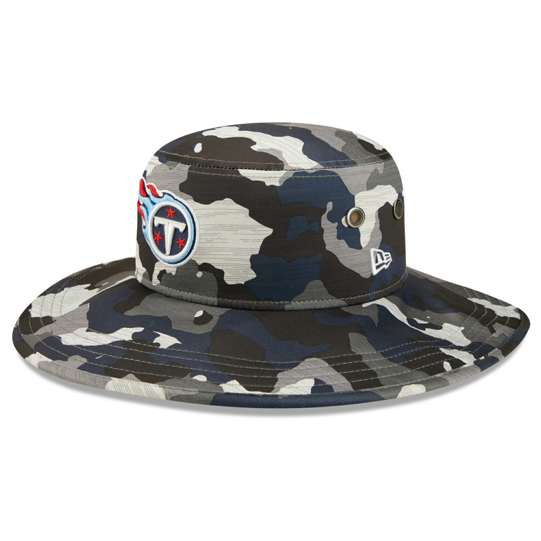 Tennessee Titans New Era 2022 NFL Training Camp Panama Bucket Hat - Camo discount