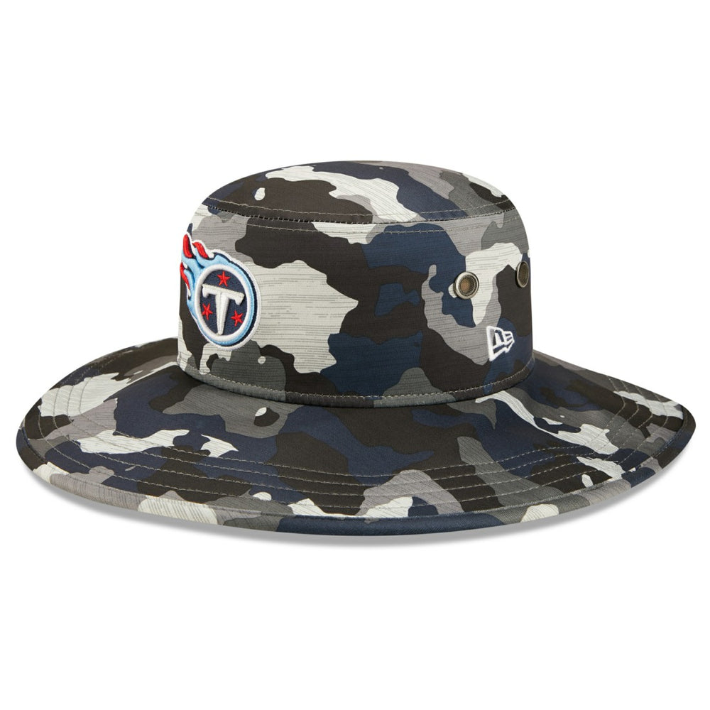 Tennessee Titans New Era 2022 NFL Training Camp Panama Bucket Hat - Camo discount