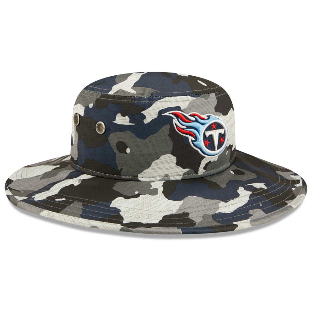 Tennessee Titans New Era 2022 NFL Training Camp Panama Bucket Hat - Camo discount