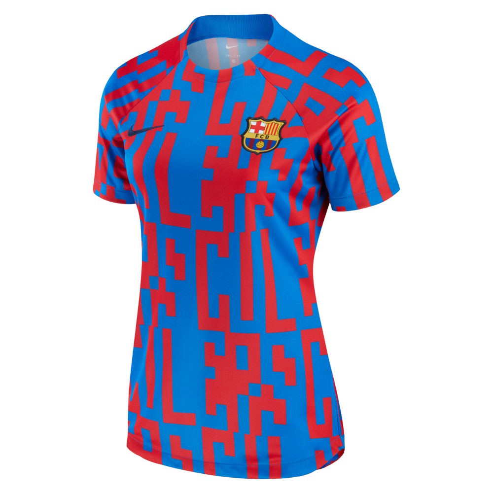 Barcelona Women's 2022/23 Pre-Match Home Performance Top - Blue discount