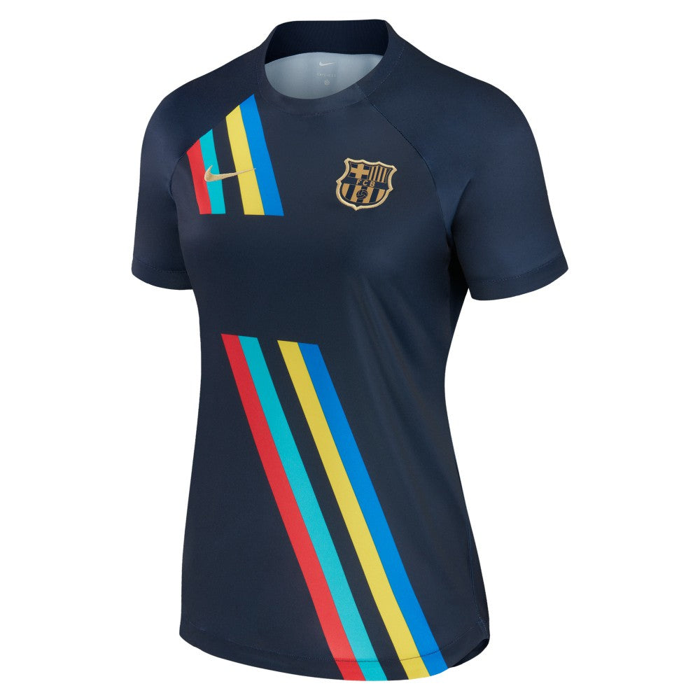 Barcelona Women's 2022/23 Pre-Match AWAY Performance Top - Navy outlet