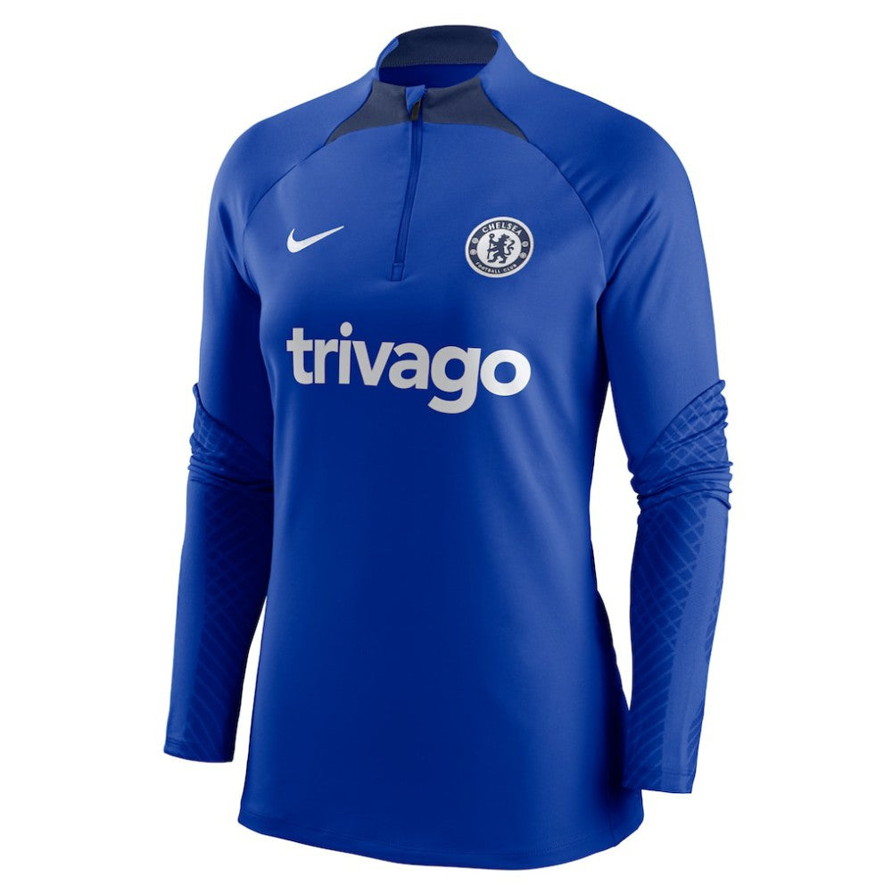 Chelsea Women's Strike Drill Raglan Performance Quarter-Zip Top - Blue outlet