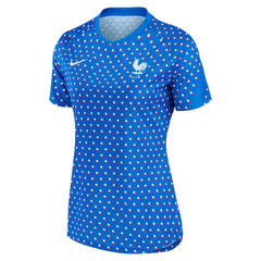 France Women's National Team Women's 2022/23 Away Pre-Match Performance Top - Blue shop