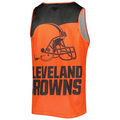Cleveland Browns FOCO Colorblock Mesh V-Neck & Shorts Set - Orange cheap