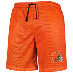Cleveland Browns FOCO Colorblock Mesh V-Neck & Shorts Set - Orange cheap