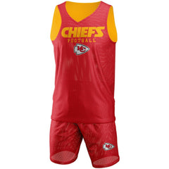 Kansas City Chiefs FOCO Colorblock Mesh V-Neck & Shorts Set - Red on sale