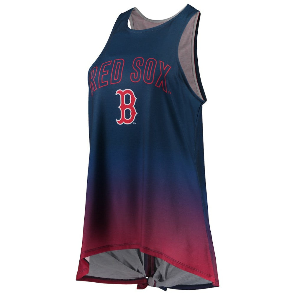 Boston Red Sox FOCO Women's Gradient Tie-Back Racerback Tank Top Navy