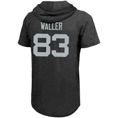 Darren Waller Las Vegas Raiders Majestic Threads Player Name & Number Tri-Blend Hoodie T-Shirt - Black outlet