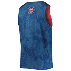 Chicago Cubs FOCO Floral Reversible Mesh Tank Top Royal