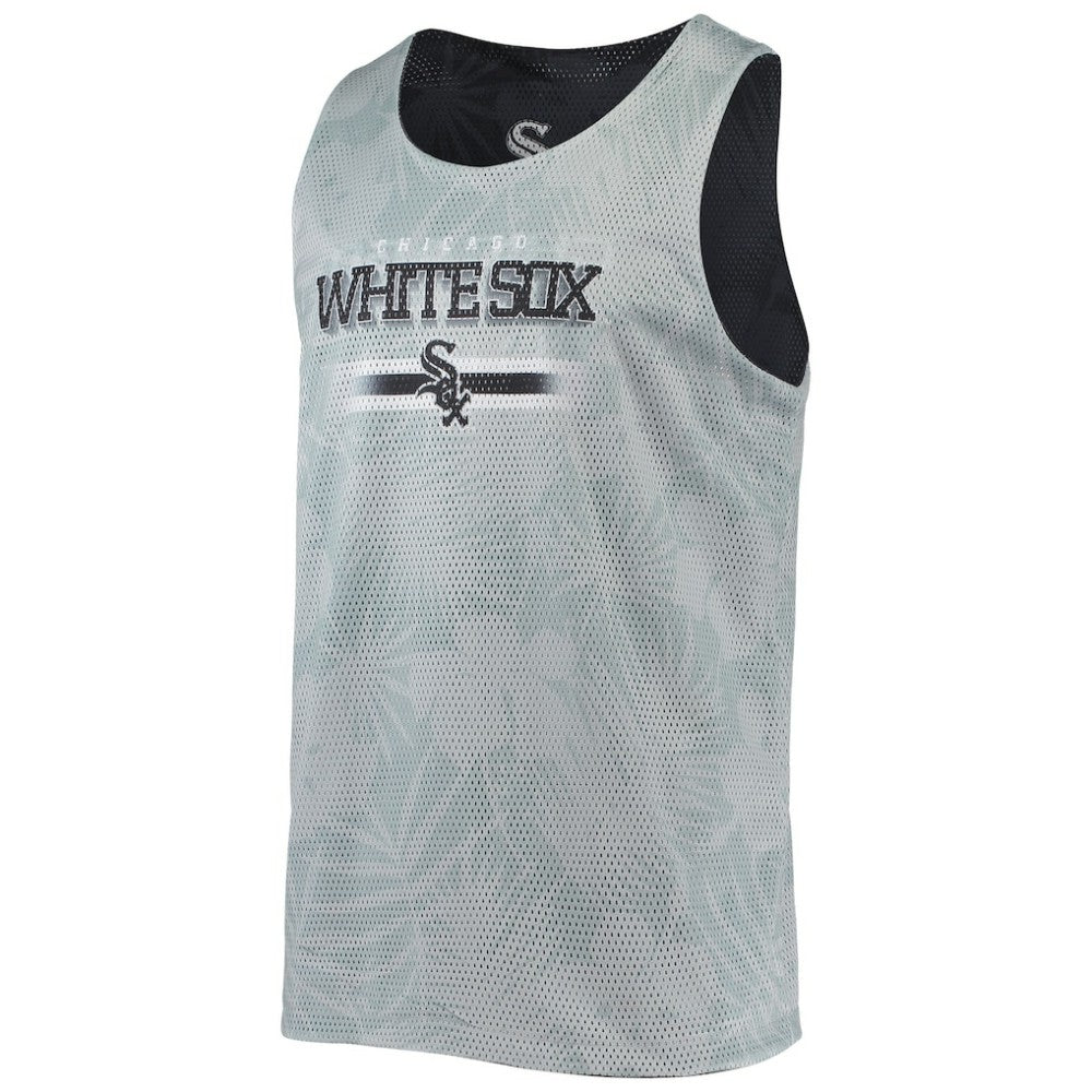 Chicago White Sox FOCO Floral Reversible Mesh Tank Top Black