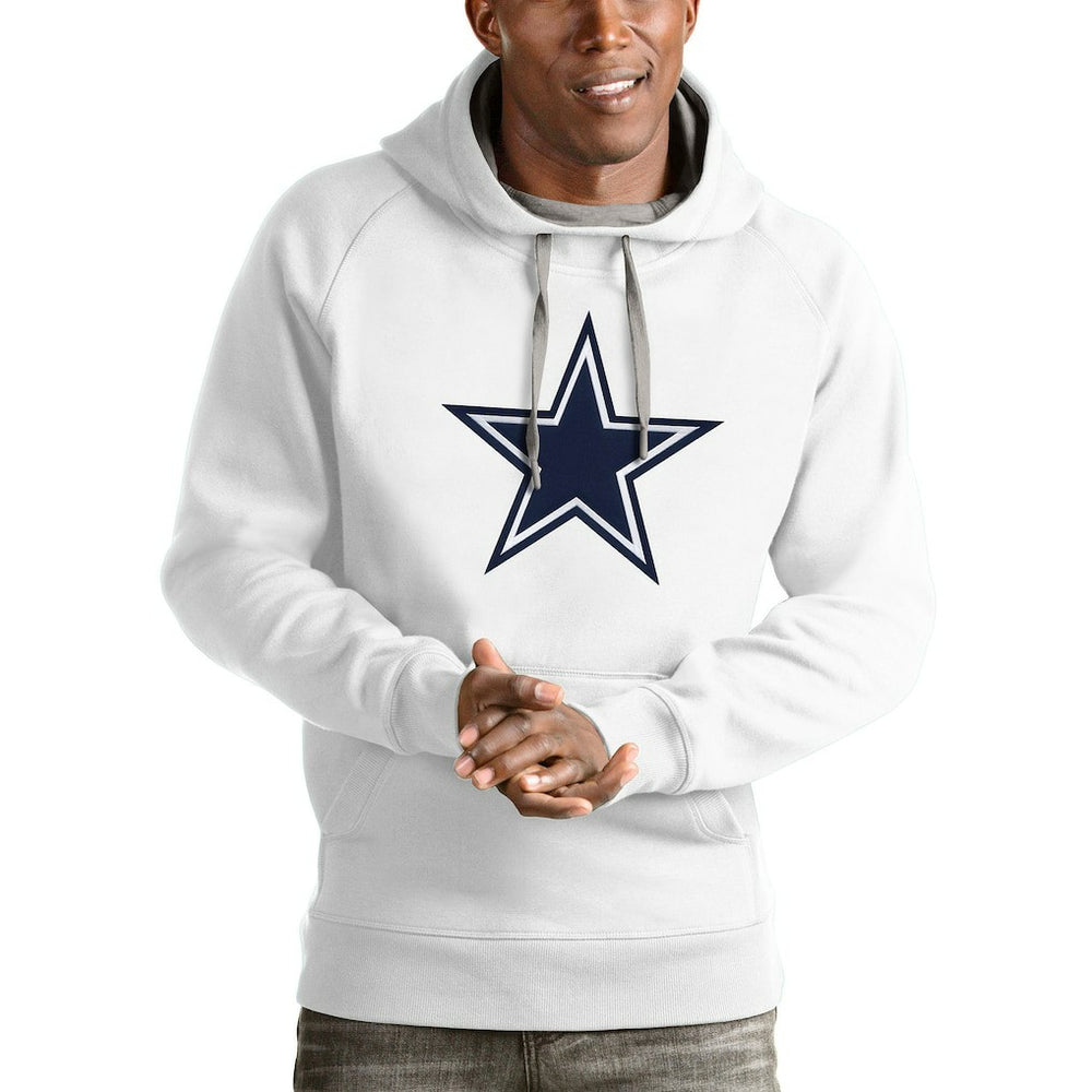 Dallas Cowboys Antigua Victory Pullover Hoodie - White outlet