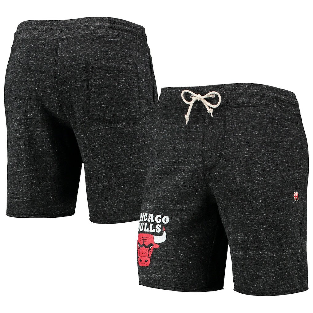 Chicago Bulls Homage Primary Logo Tri-Blend Sweat Shorts - Charcoal online