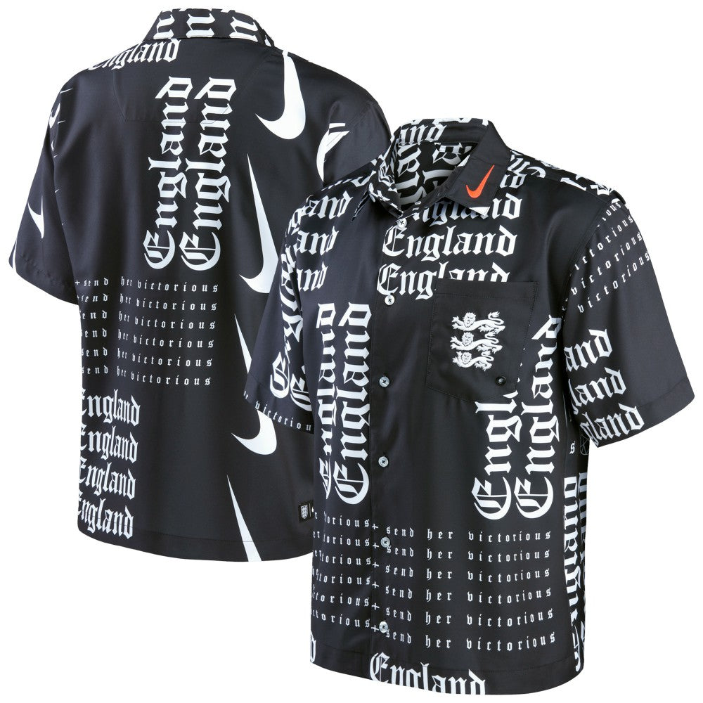 England Women's National Team Button-Up Shirt - Black shop