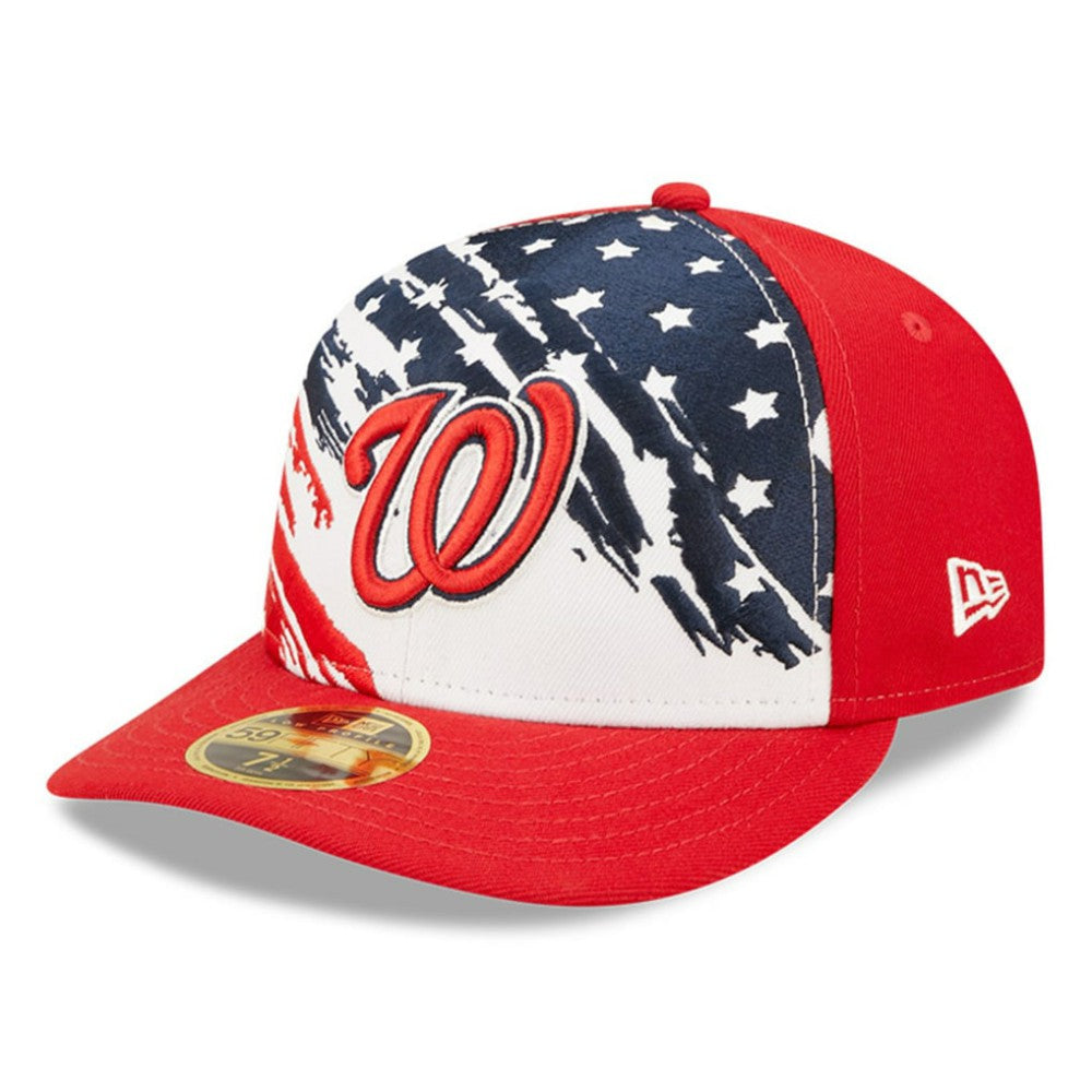 Washington Nationals 2022 4th of July Low Profile 59FIFTY Fitted Hat Red