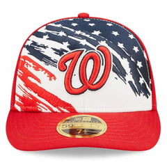 Washington Nationals 2022 4th of July Low Profile 59FIFTY Fitted Hat Red
