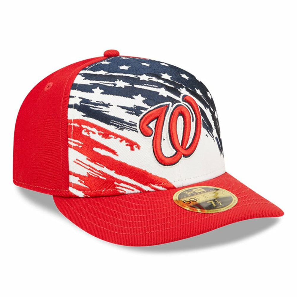 Washington Nationals 2022 4th of July Low Profile 59FIFTY Fitted Hat Red