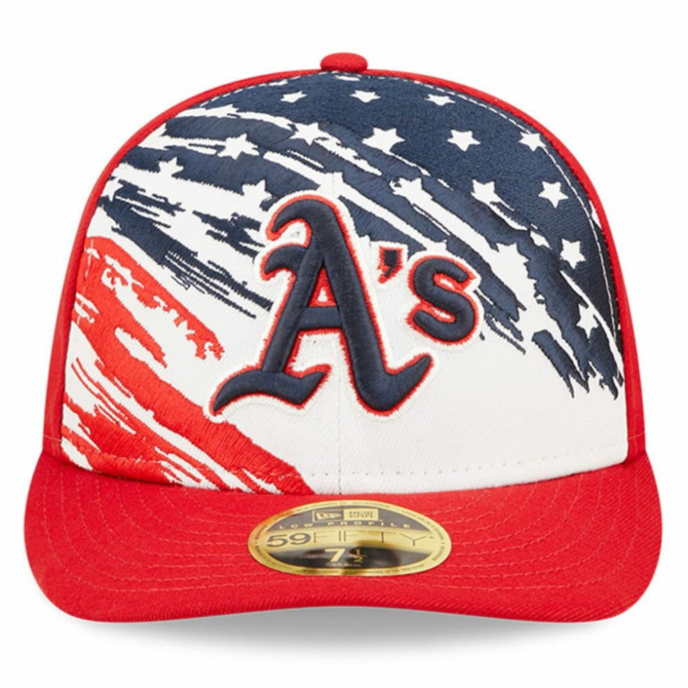 Athletics 2022 4th of July Low Profile 59FIFTY Fitted Hat Red