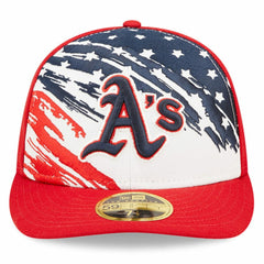 Athletics 2022 4th of July Low Profile 59FIFTY Fitted Hat Red