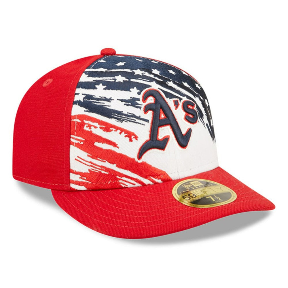 Athletics 2022 4th of July Low Profile 59FIFTY Fitted Hat Red