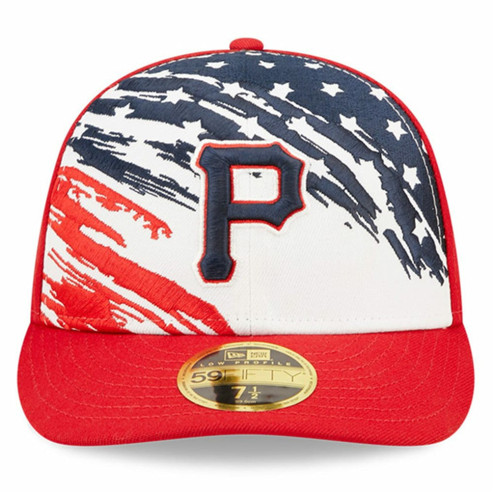 Pittsburgh Pirates 2022 4th of July Low Profile 59FIFTY Fitted Hat Red