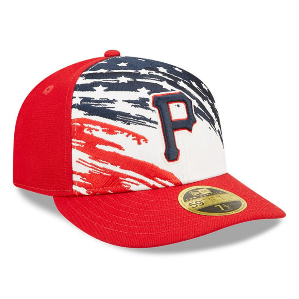 Pittsburgh Pirates 2022 4th of July Low Profile 59FIFTY Fitted Hat Red