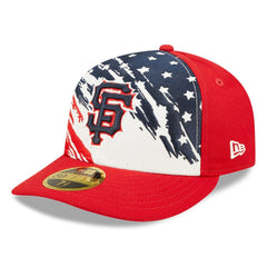 San Francisco Giants 2022 4th of July Low Profile 59FIFTY Fitted Hat Red