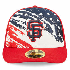 San Francisco Giants 2022 4th of July Low Profile 59FIFTY Fitted Hat Red