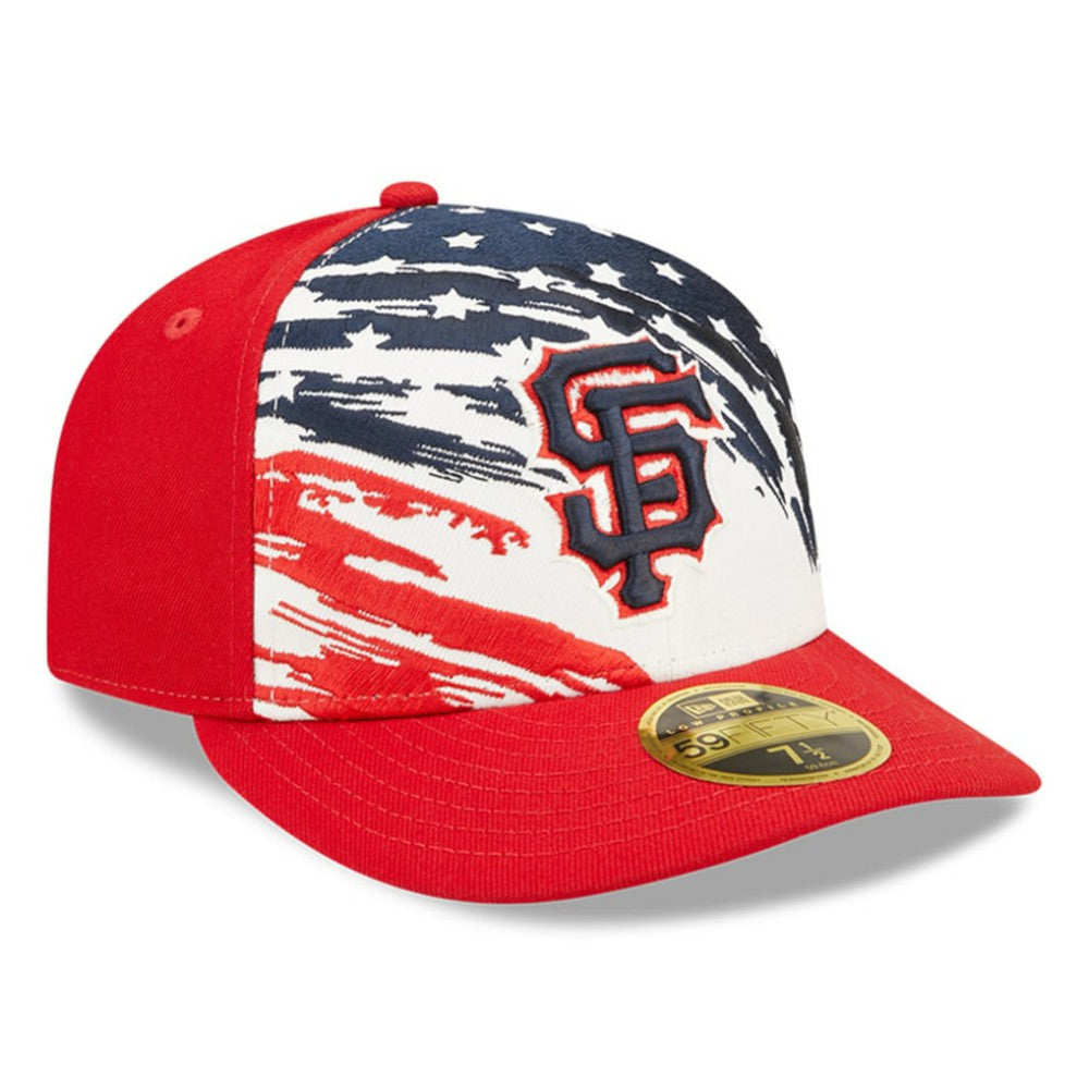 San Francisco Giants 2022 4th of July Low Profile 59FIFTY Fitted Hat Red