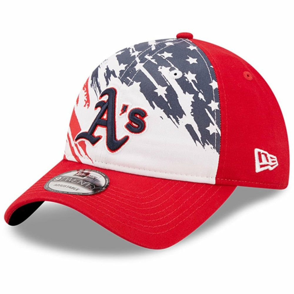 Athletics 2022 4th of July 9TWENTY Adjustable Hat Red