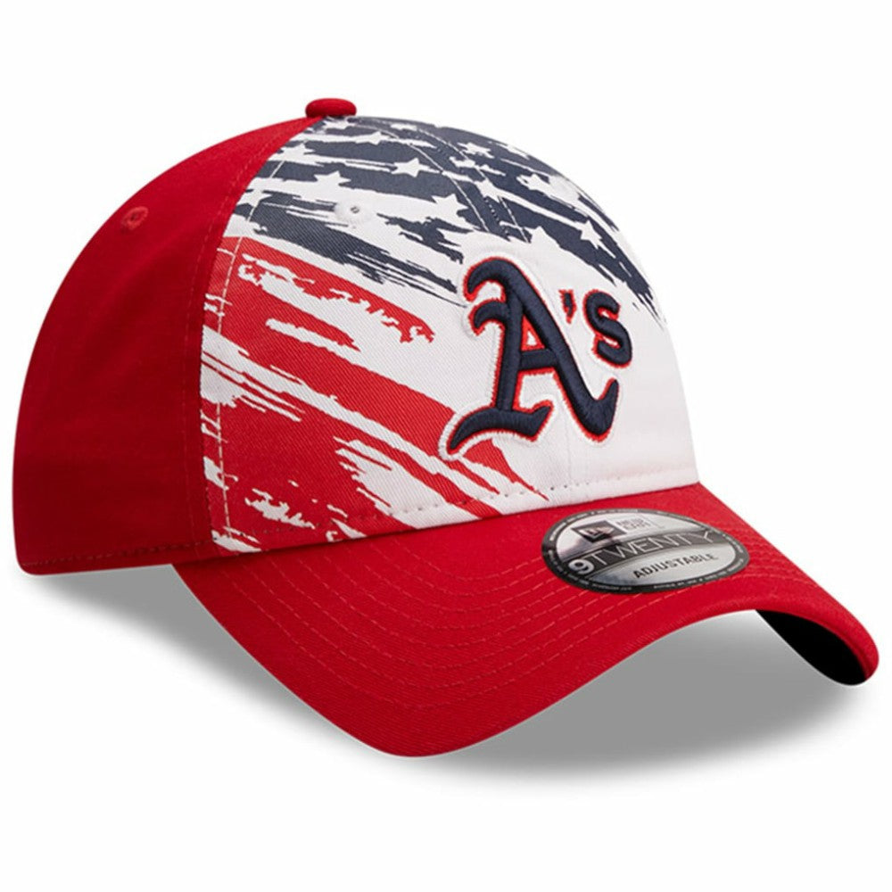 Athletics 2022 4th of July 9TWENTY Adjustable Hat Red