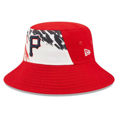 Pittsburgh Pirates 2022 4th of July Bucket Hat Red
