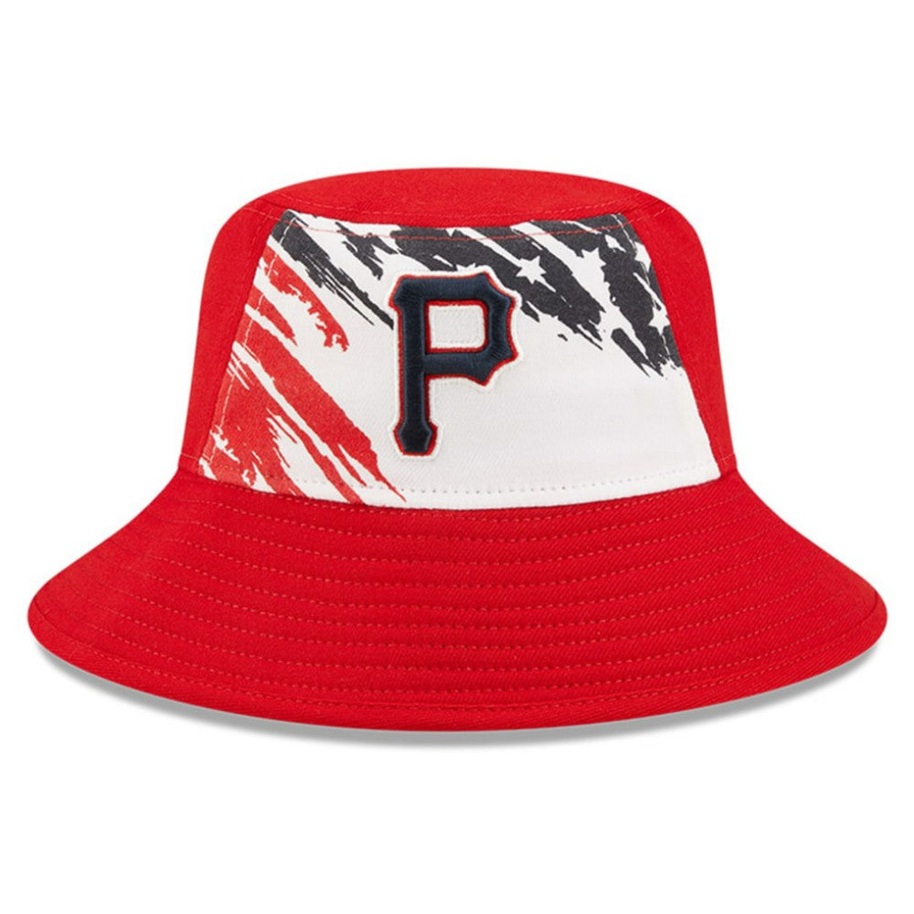 Pittsburgh Pirates 2022 4th of July Bucket Hat Red