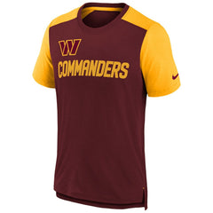 Washington Commanders Youth Colorblock Team Name T-Shirt - Heathered Burgundy/Heathered Gold cheap
