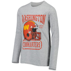 Washington Commanders Youth Head-to-Head Long Sleeve T-Shirt - Heathered Gray for sale