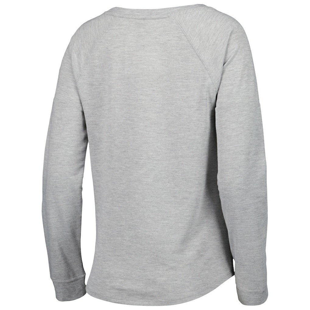 Los Angeles Rams Juniors All Striped Up Raglan Long Sleeve T-Shirt - Heathered Gray outlet