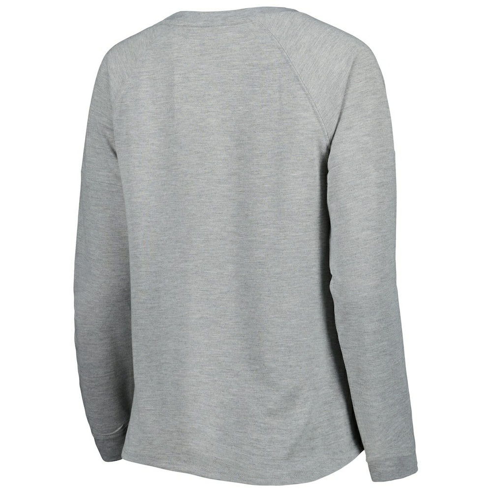 Minnesota Vikings Juniors All Striped Up Raglan Long Sleeve T-Shirt - Heathered Gray sale