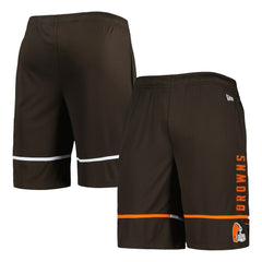 Cleveland Browns New Era Combine Authentic Rusher Training Shorts - Brown for sale