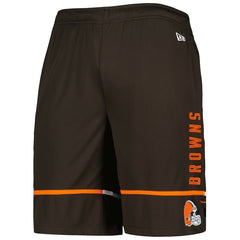 Cleveland Browns New Era Combine Authentic Rusher Training Shorts - Brown for sale
