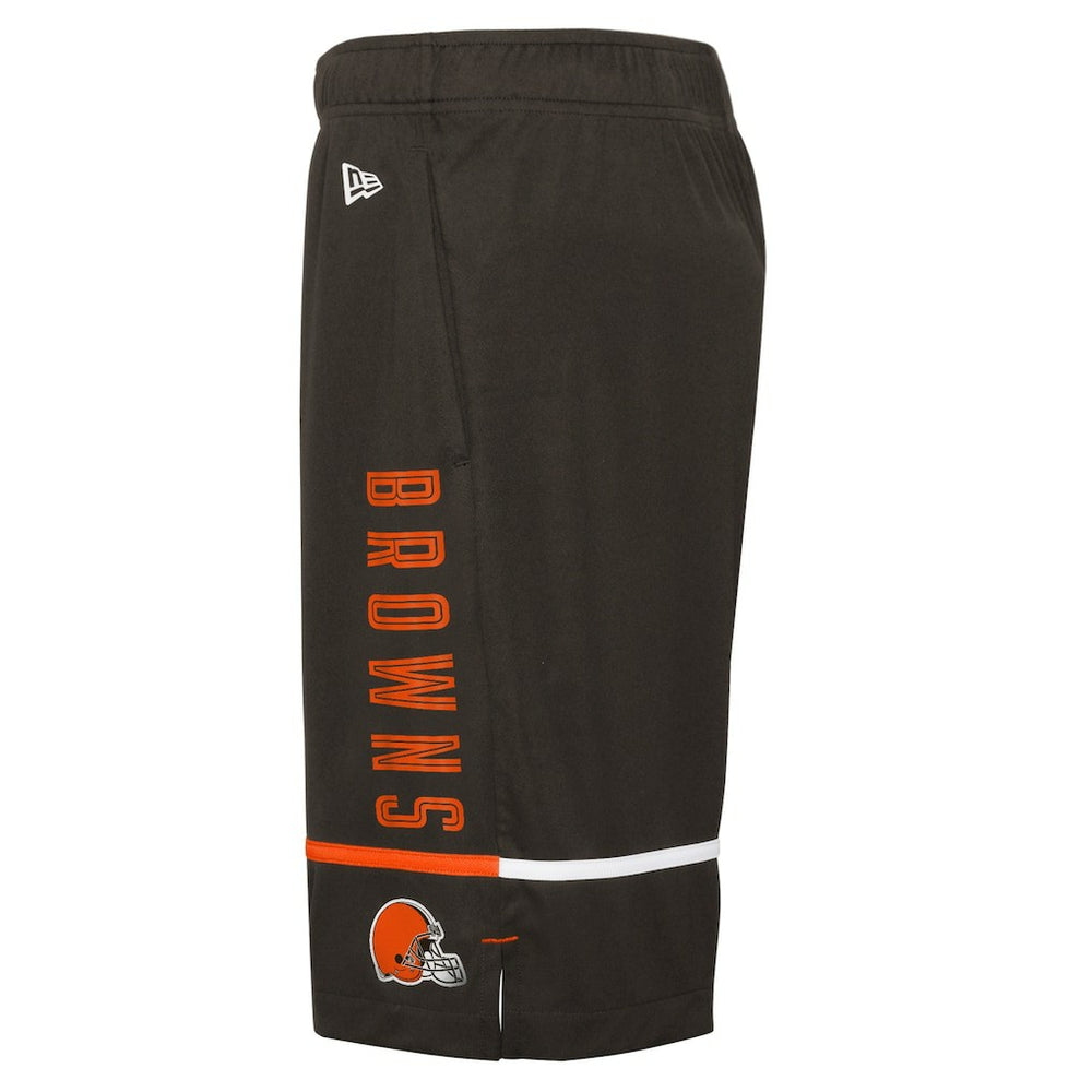 Cleveland Browns New Era Combine Authentic Rusher Training Shorts - Brown for sale
