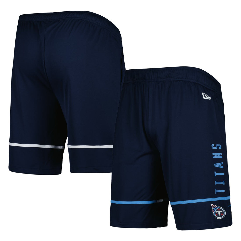Tennessee Titans New Era Combine Authentic Rusher Training Shorts - Navy for sale