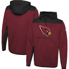 Arizona Cardinals New Era Combine Authentic Hard Hitter Pullover Hoodie - Cardinal cheap