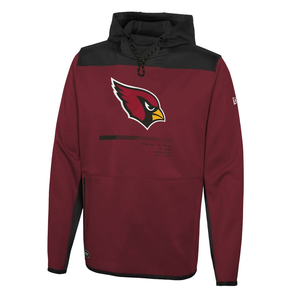 Arizona Cardinals New Era Combine Authentic Hard Hitter Pullover Hoodie - Cardinal cheap